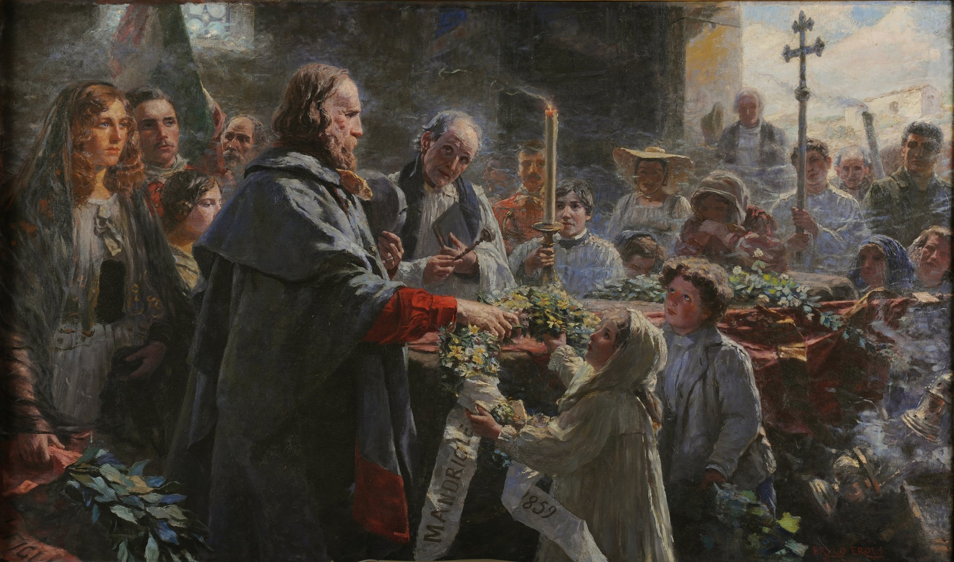 Commemoration of Anita Garibaldi Ten Years on from Her Death After the Fall of the Roman Republic - by Erulo Eroli