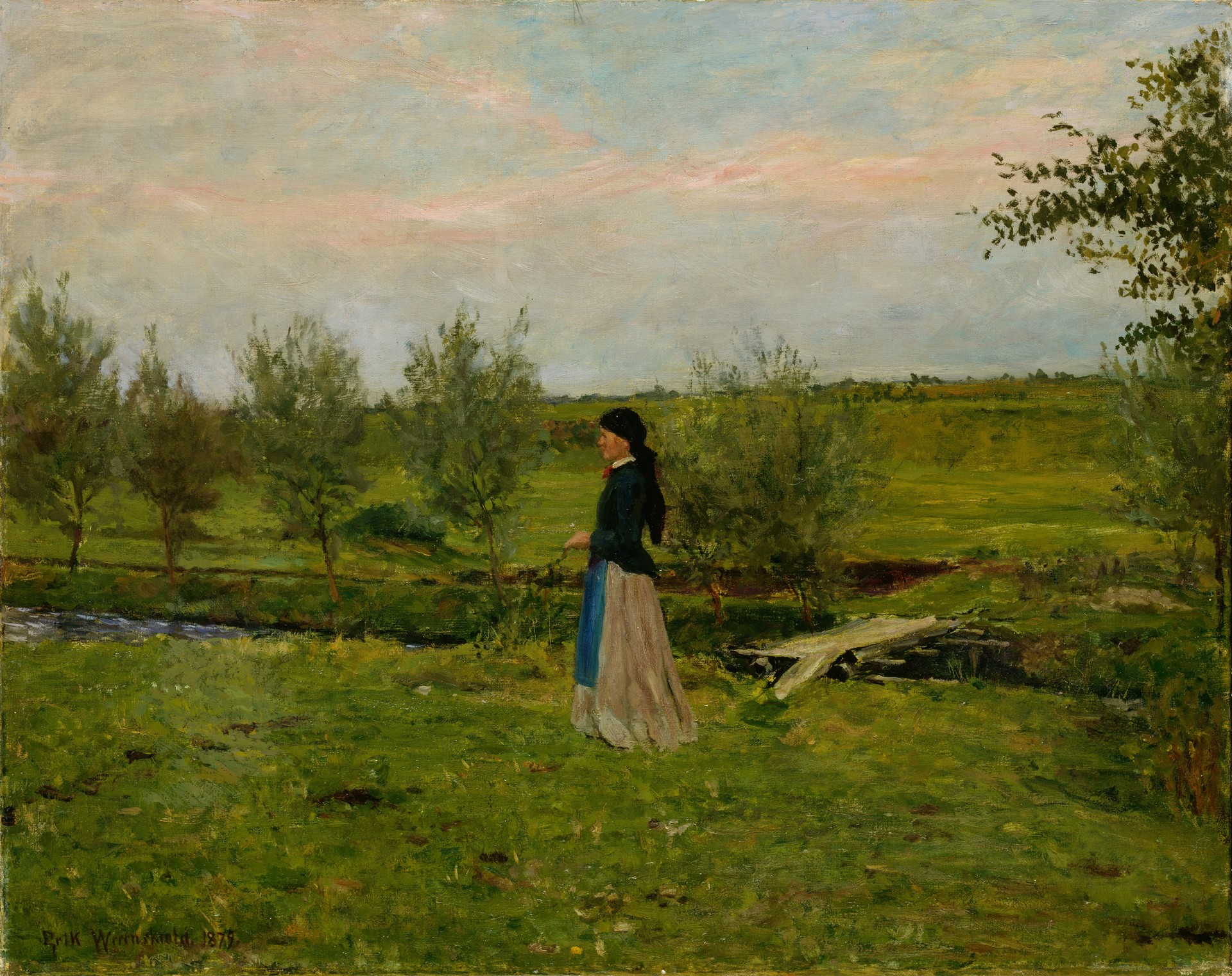 Evening at Pipping - Erik Werenskiold
