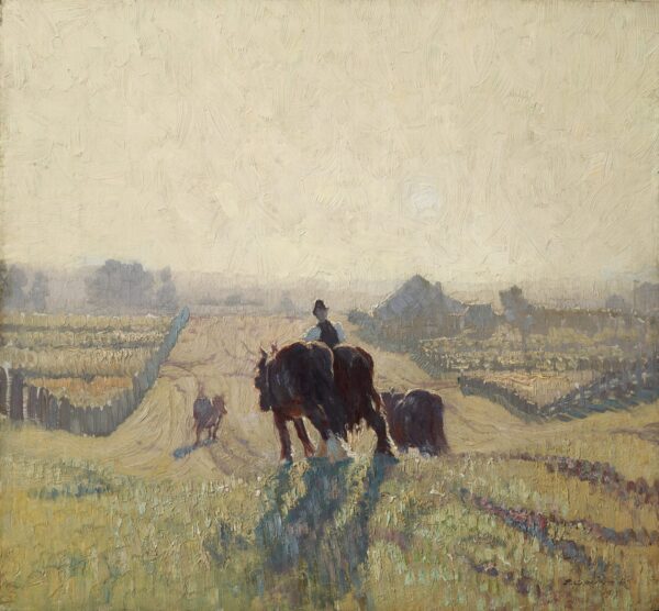 Frosty Sunrise - by Elioth Gruner