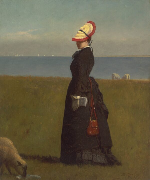 Lambs, Nantucket - by Eastman Johnson