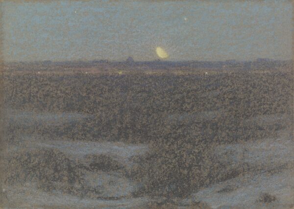Central Park: Moonlight - by Dwight William Tryon