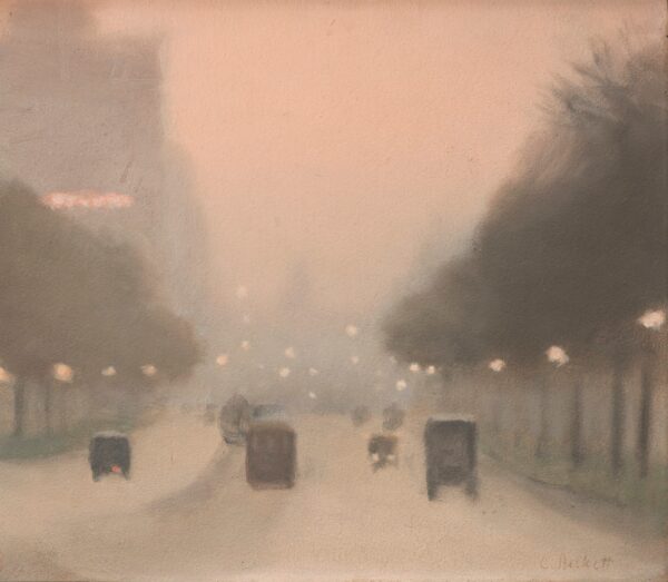 Evening, St Kilda Road - Clarice Beckett