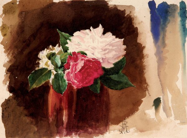 Estudo de Vaso com Três Rosas - by Rodolfo Amoedo