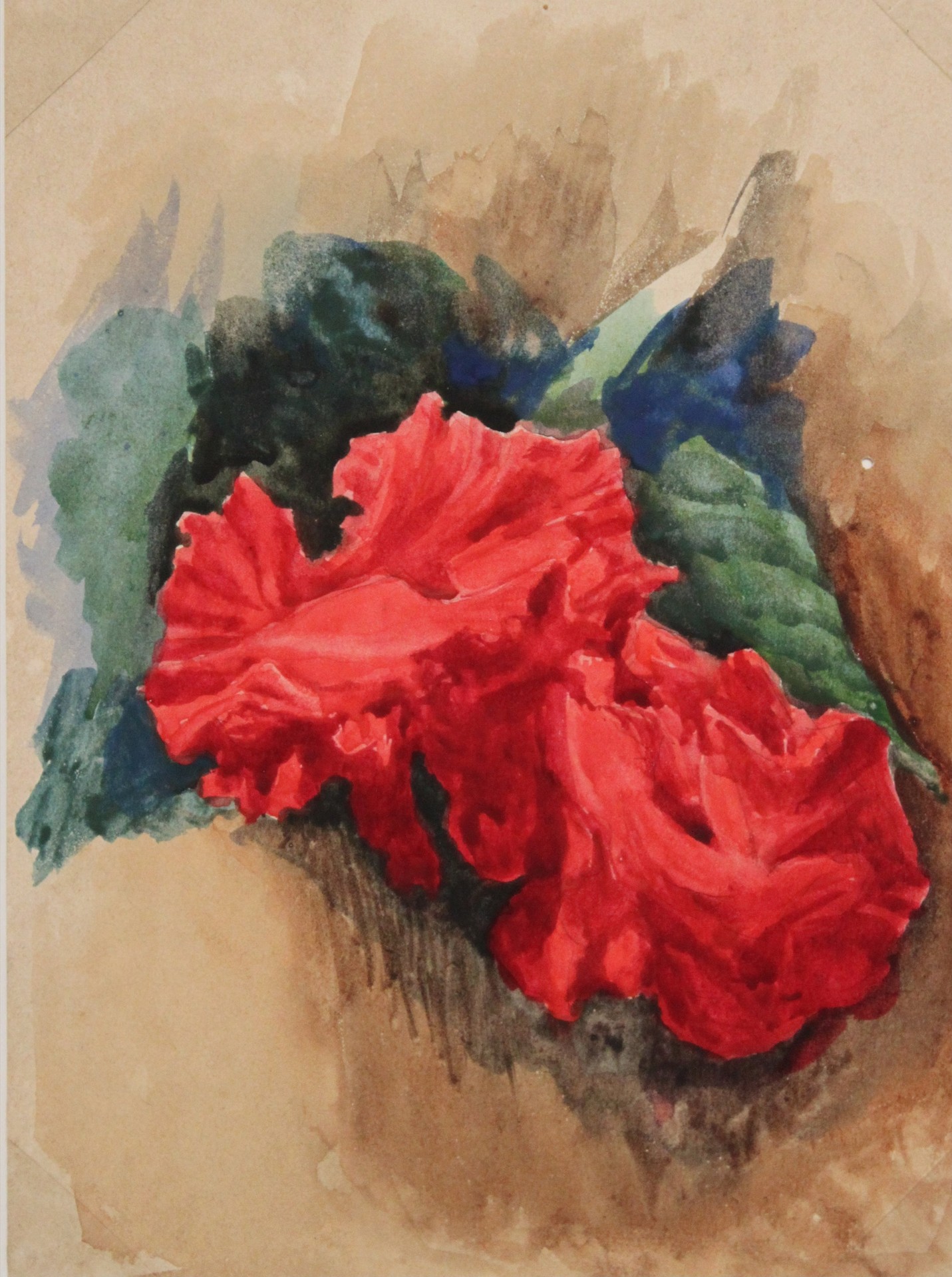 Estudo de Flores Vermelhas - by Rodolfo Amoedo
