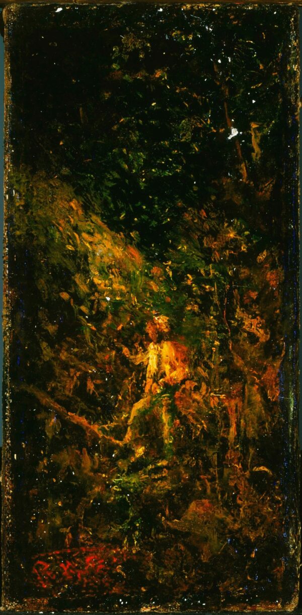 Figure in a Landscape - by Ralph Albert Blakelock