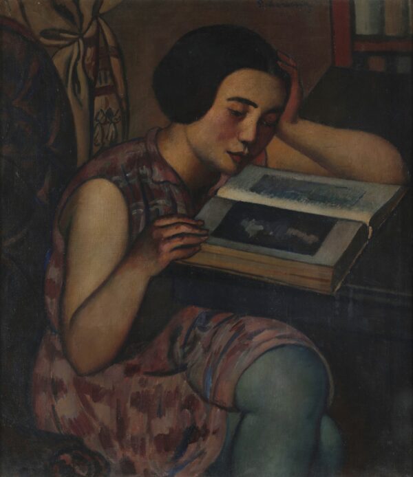 Bambina che legge - by Piero Marussig