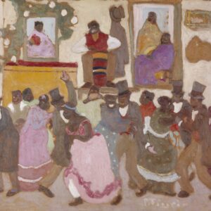 Dancing People: (Candombe) (Personas bailando: (Candombe)) - by Pedro Figari