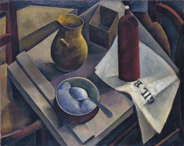 Still Life with News Paper (Nature Morte au Journal) - by Moïse Kisling