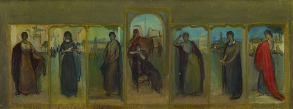 Sketch of the Poem of Cordoba - by Julio Romero de Torres