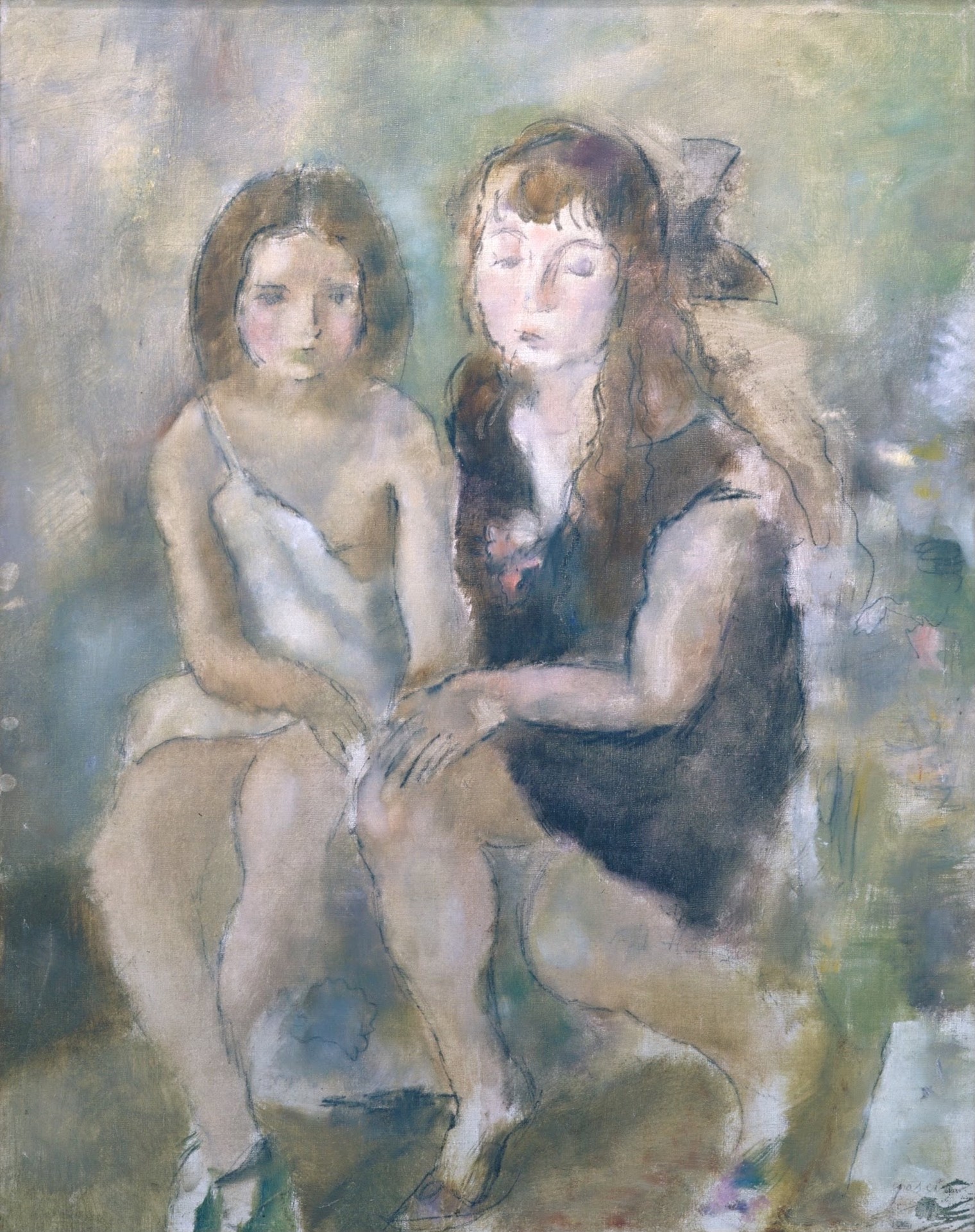 Clara and Geneviève (Clara et Geneviève) - by Jules Pascin