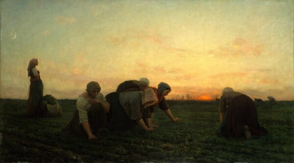 The Weeders - by Jules-Adolphe Breton