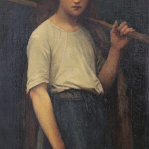 The Shepherdess - by Jules-Adolphe Breton