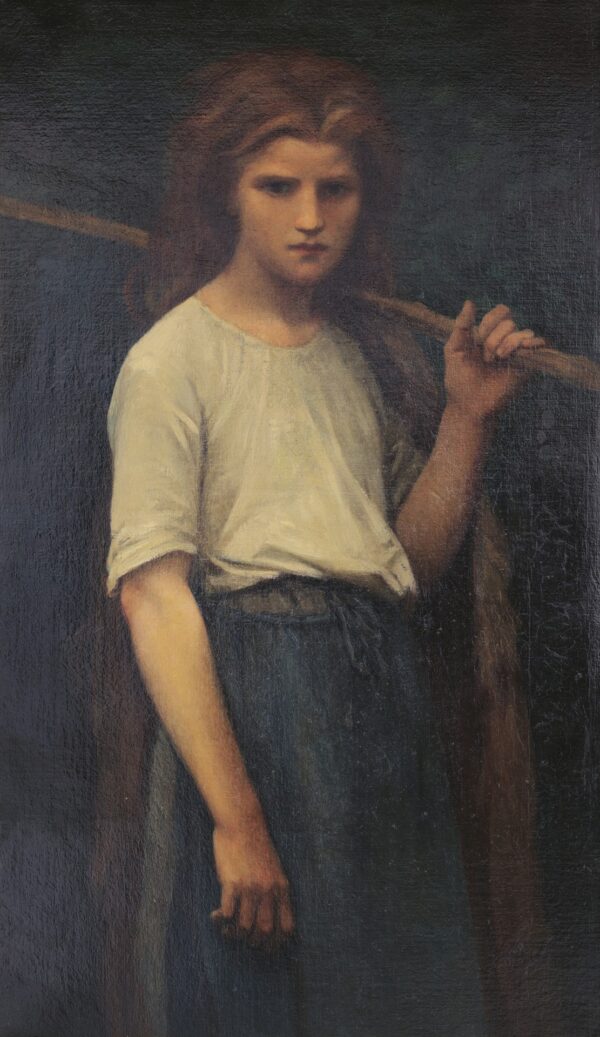 The Shepherdess - by Jules-Adolphe Breton