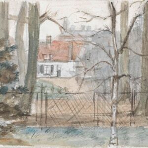 Buitenhuis en tuin - by Jozef Israëls
