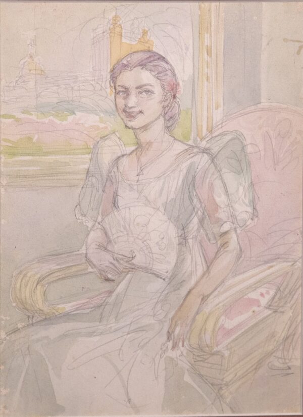 Irineo Miranda Collection- Untitled watercolor 1 - by Irineo L. Miranda