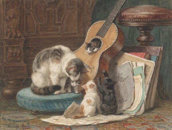 De Toonkunstenaars - by Henriëtte Ronner-Knip
