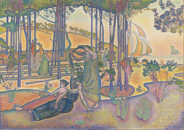 The Evening Air - by Henri-Edmond Cross