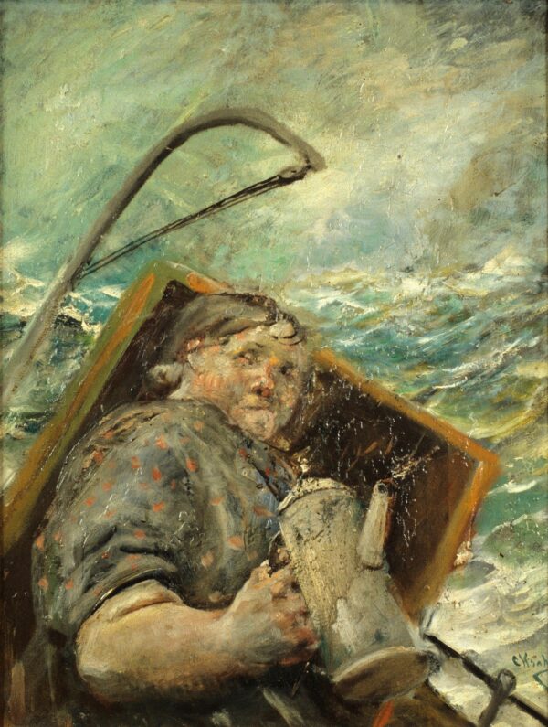 Trissa' at Work - by Christian Krohg
