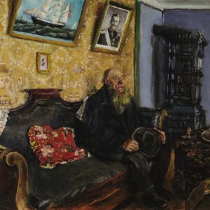 Visita di condoglianza - by Christian Krohg