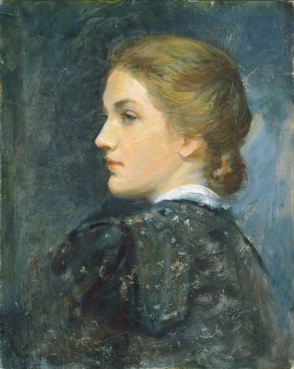 Head of Model, Profile - by Augustus Vincent Tack