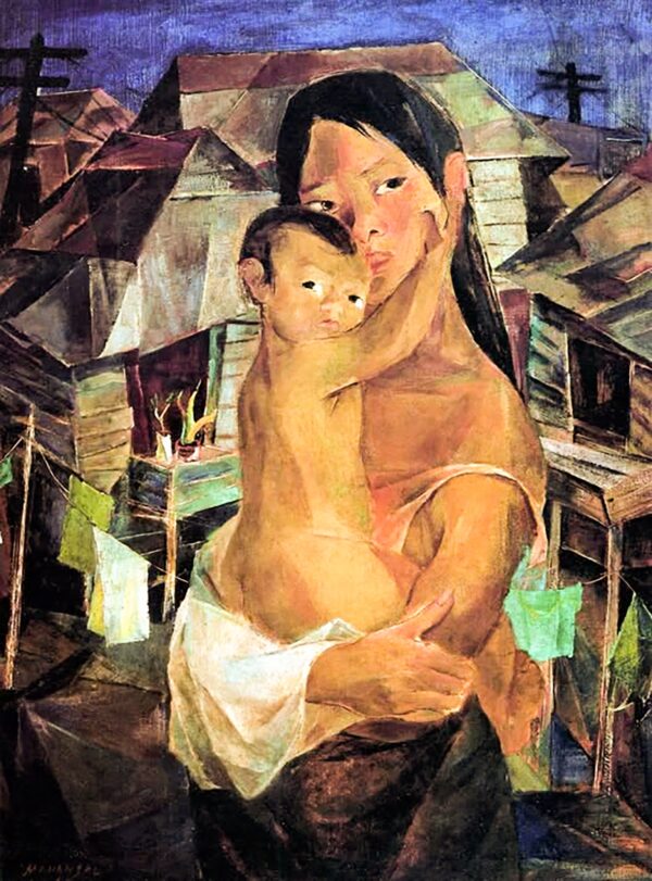 Madonna of the Slums - by Vicente Manansala