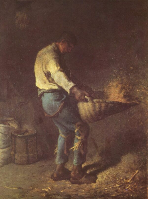 The Winnower - by Jean-Francois Millet