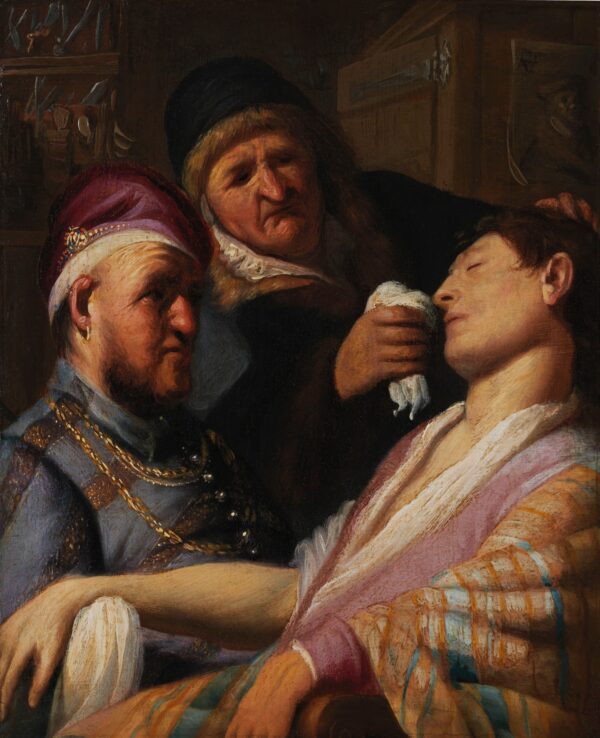 Unconscious Patient (Allegory of Smell) - by Rembrandt