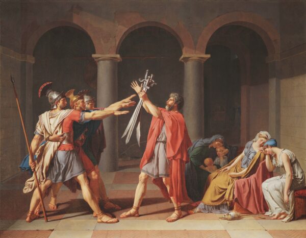 The Oath of the Horatii - by Jacques-Louis David