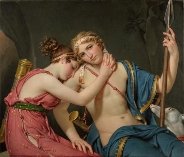 The Farewell of Telemachus and Eucharis - by Jacques-Louis David