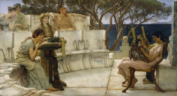 Sappho and Alcaeus - by Lawrence Alma-Tadema
