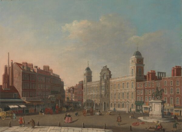 Northumberland House, London - by Canaletto