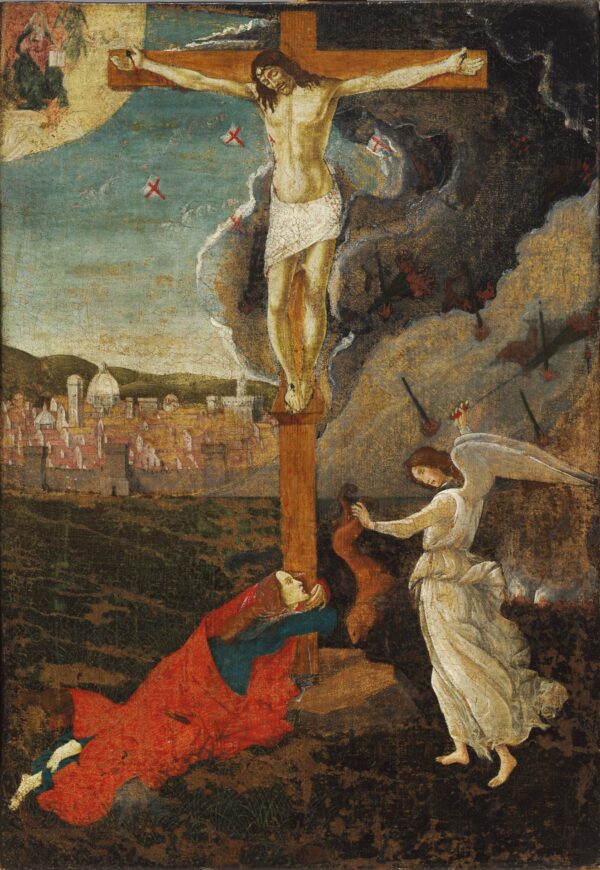 Mystic Crucifixion - by Sandro Botticelli