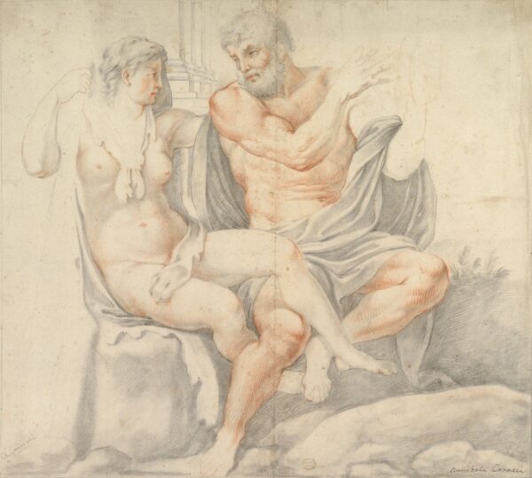 Hercules and Omphale - by Annibale Carracci