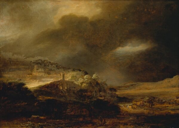 Gewitterlandschaft - by Rembrandt