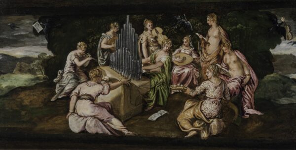 Contest between Muses and Pierides - by Tintoretto