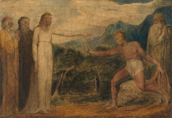 Christ Giving Sight to Bartimaeus - by William Blake