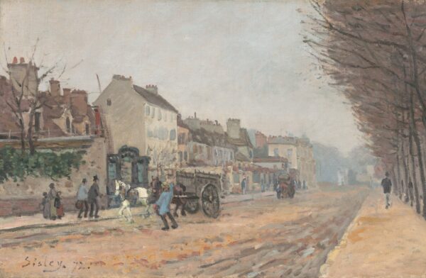 Boulevard Héloïse, Argenteuil - by Alfred Sisley