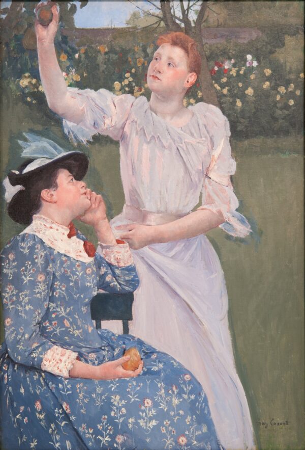 Young Women Picking Fruit - by Mary Cassatt