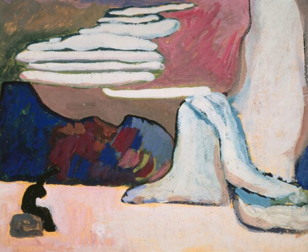 Study for Schwarz und Weiss, first painting - by Wassily Kandinsky