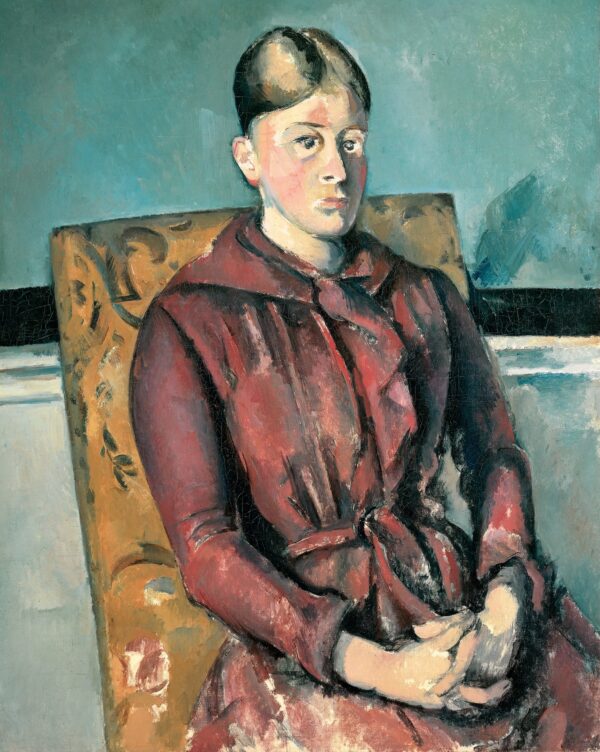 Madame Cézanne In A Yellow Armchair - by Paul Cézanne