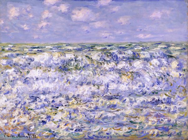Waves Breaking - by Claude Monet