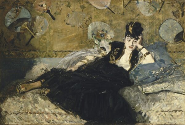 Woman with Fans - by Édouard Manet