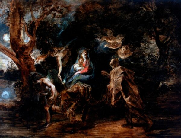 Flight into Egypt - by Peter Paul Rubens