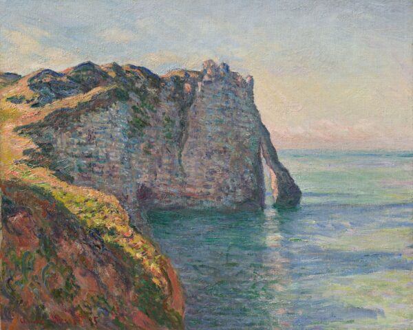 The Cliff and the Porte d’Aval - by Claude Monet