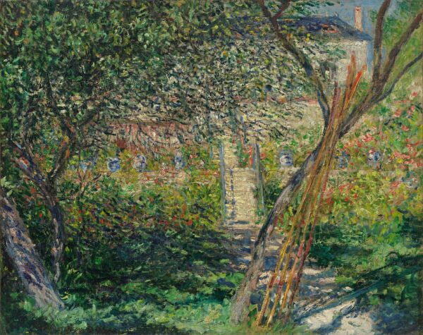 The Garden at Vétheuil - by Claude Monet