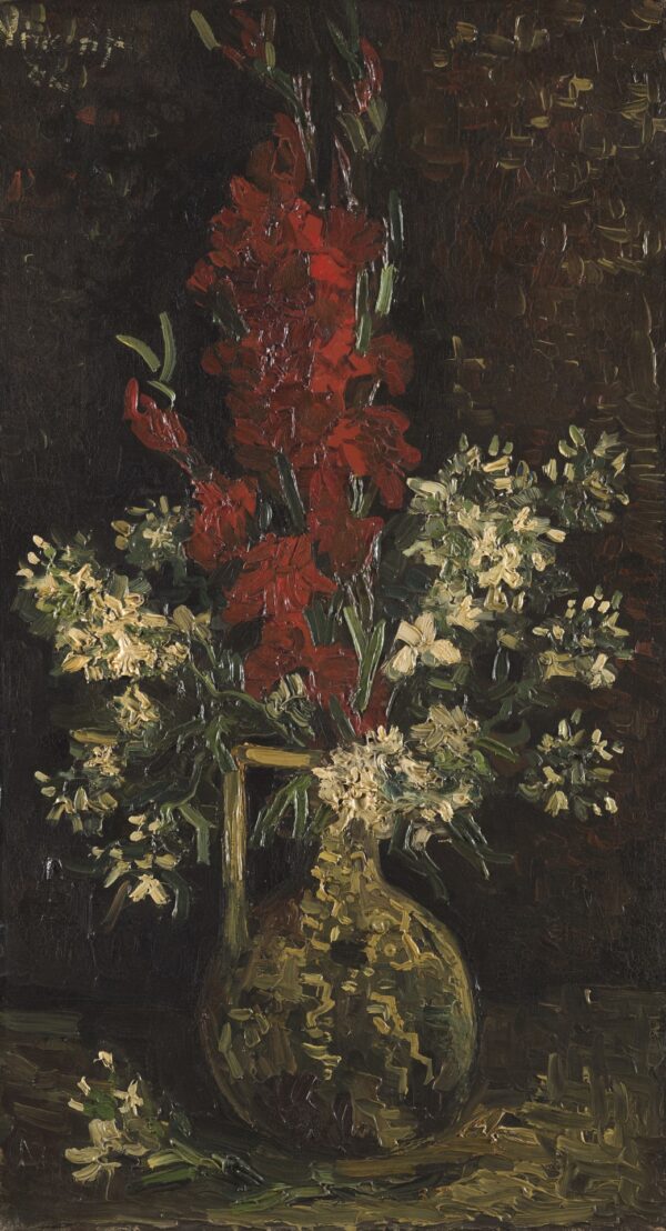 Vase with Red and White Flowers - by Vincent van Gogh