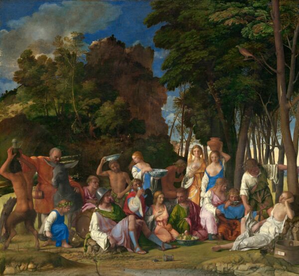 The Feast of the Gods - by Titian
