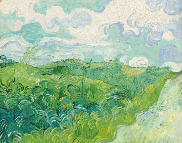 Green Wheat Fields, Auvers - by Vincent van Gogh