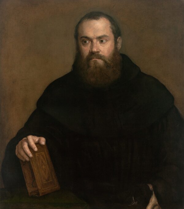 A Monk with a Book - by Titian
