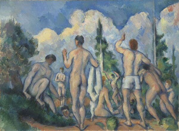 "Baigneurs", around 1890 - by Paul Cézanne